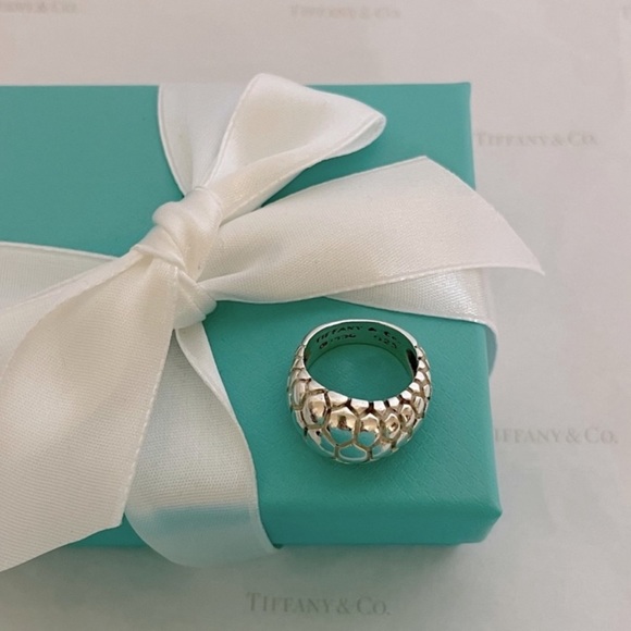 Tiffany & Co. Vintage Crocodile Dome Ring Sterling Silver W/ Pouch 🎁🎁 - Picture 3 of 5
